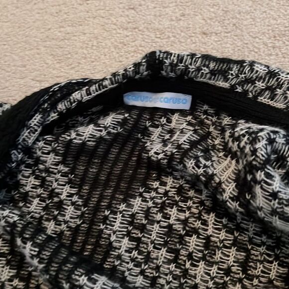 Printed Sweater Black/White Small Caruso - Picture 3 of 4
